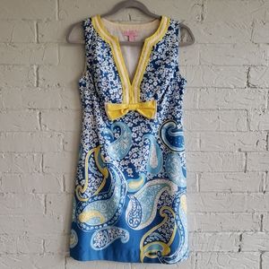 Lilly Pulitzer vintage sheath dress w/ bow accent